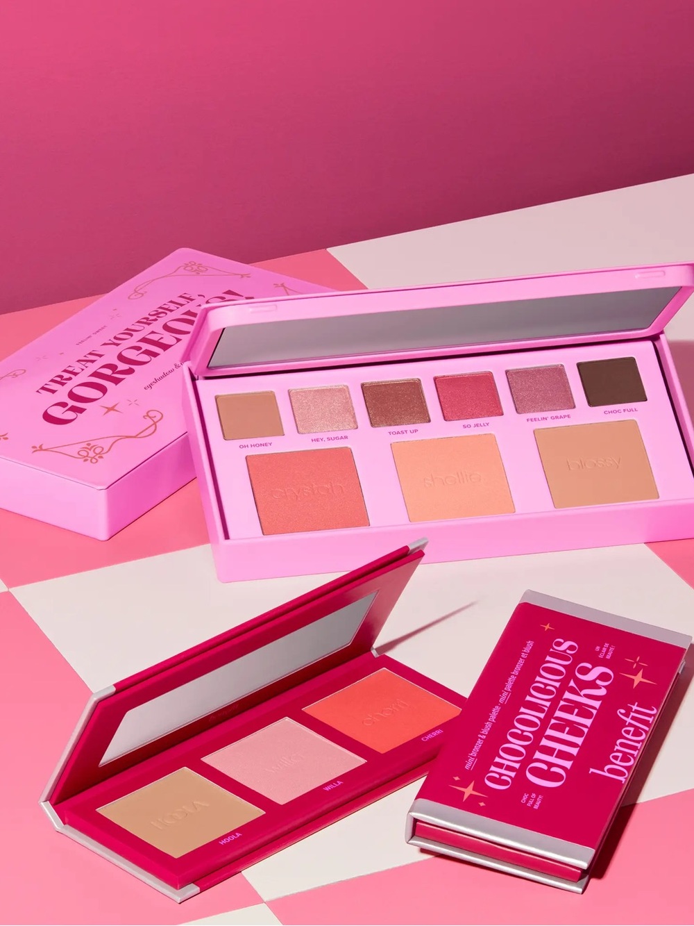 BENEFIT LIMITED EDITION CHOCOLICIOUS CHEEKS BRONZER & BLUSH PALETTE